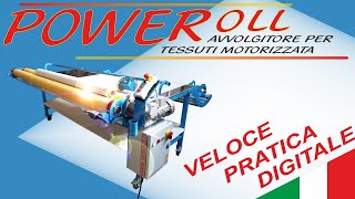 POWEROLL Avvolgitore per tessuti con contametri Digitale [upl. by Deelaw98]