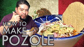 HOW TO MAKE POZOLE  with English subtitles [upl. by Atinat]