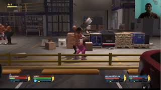 WWE2k24 The Rock And Roman Vs Cody Rhodes and Seth Rollins Street Fight With Hindi Commentary [upl. by Carothers779]