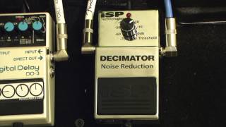 ISP Decimator Noise Reduction Pedal Demo Matt Manzella [upl. by Rabka916]