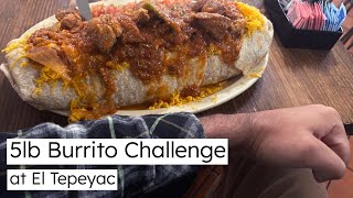 5lb Burrito Challenge at El Tepeyac in East LA [upl. by Autrey493]