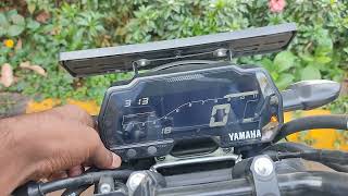 How to check average for FZs V4 in meter console Fzs v4 ka Mileage kaise check kare  full details [upl. by Robinetta]