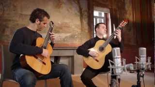 Astor Piazzolla quotTango Suitequot for two guitars Duo Pace Poli Cappelli guitar duo [upl. by Elahcar933]