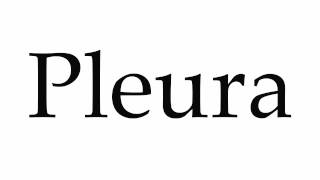 How to Pronounce Pleura [upl. by Nacim766]