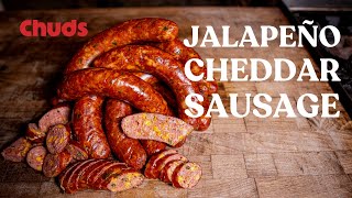 Jalapeño Cheese Sausage  Chuds BBQ [upl. by Noffihc]