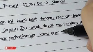 Cara Menulis Surat Permohonan Keringanan SPP Uang Sekolah [upl. by Warp]