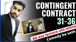 contingent contract 3136  contingent contract in hindi  rules of contingent contract [upl. by Llednor]