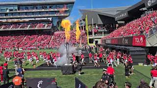 Cincinnati Bearcats enter the field VS Pitt 9724 [upl. by Euqinorev]