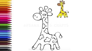 How to Draw a Giraffe  Giraffe Drawing [upl. by Bergeron]