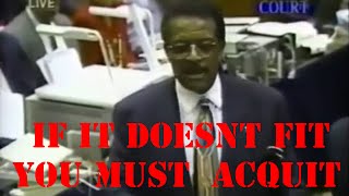 OJ Simpson Trial Johnnie Cochran Closing Argument  Part 3  If it doesnt fit you must acquit [upl. by Marilin942]