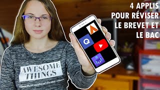 4 APPLIS POUR RÉVISER LE BREVET ET LE BAC  Noémie [upl. by Nerret]