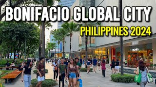 🇵🇭 4K  BGC Philippines Walking Tour 2024  The Best Place to Live amp Work in Metro Manila [upl. by Kamat]