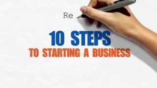 10 Steps to Starting a Business [upl. by Ettenwahs]