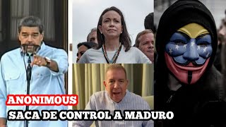 ANONIMOUS SACA DE CONTROL A NICOLAS MADURO Y AMENAZA A MARIA CORINA Y EDMUNDO GONZALES [upl. by Mccafferty]