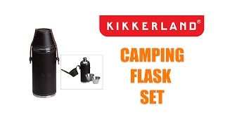 Kikkerland  Camping Flask Set [upl. by Nylasor687]