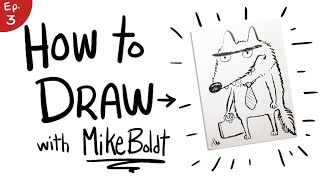 How to Draw A Big Bad Wolf [upl. by Graces]