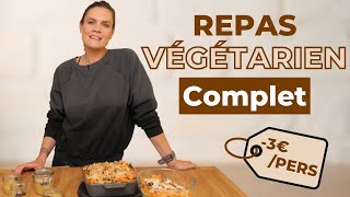 Repas végétarien complet pour la famille PAS CHER et GOURMAND [upl. by Allison]