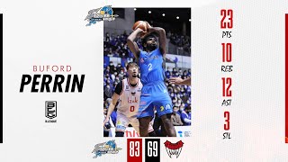 Perrin Buford records tripledouble in win over Toyama Grouses｜30 December 2022 [upl. by Adoh]