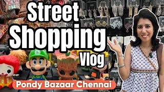 TNagar Pondy Bazaar Street Shopping Vlog  Chennai Shopping Vlog [upl. by Ecal]