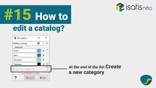 Isatisneo How to15 edit catalog [upl. by Eniagrom]