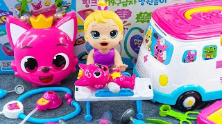 90 Minutes Pinkfong Ambulance Satisfying ASMR  Doctor Toys Unboxing 💞 Lana Unboxing Toys [upl. by Scarlet]