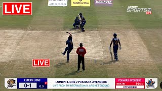 🔴 LUMBINI LIONS VS POKHARA AVENGERS  NPL LIVE MATCH  NEPAL PREMIER LEAGUE LIVE [upl. by Erbua48]