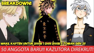 50 ANGGOTA BARU  KAZUTORA SALAH SATU YG DIREKRUT PAHCIN TOKYO REVENGERS CHAPTER 242 BREAKDOWN [upl. by Kliment]