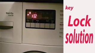 How do I take the key lock off my Bosch washing machine Bosh machine ka key lock ka solution [upl. by Adda]