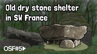 Old dry stone shelter in SW France [upl. by Osmen]