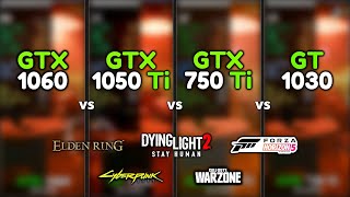 GTX 1060 vs GTX 1050 Ti vs GTX 750 Ti vs GT 1030  9 Games Tested [upl. by Makell]