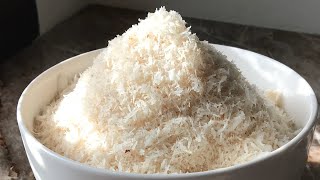 Homemade desiccated coconut recipehow To Make desiccated coconut At Home [upl. by Etiragram]