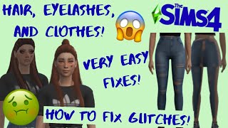 How To Fix Sims 4 CC Bugs Hair Clothes and Eyelashes REALLY Easy [upl. by Lattie]