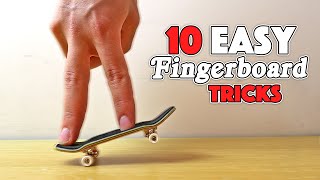 10 EASY FINGERBOARD TRICKS [upl. by Aipotu49]