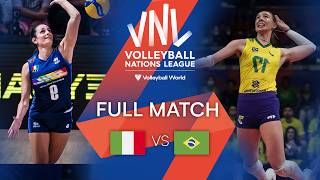 🇮🇹 ITA vs 🇧🇷 BRA  Full Match  Women’s VNL 2022 [upl. by Etireugram625]