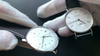 Nomos Tangente 38 vs Junghans Max Bill 38 4K [upl. by Asaret]