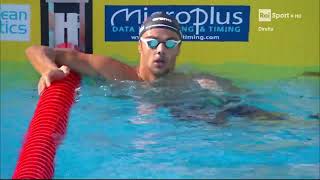 THOMAS CECCON European Swimming Championship ROMA 2022 50 butterfly heat [upl. by Hoopen]