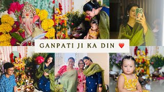 Ganesh Chaturthi At Home  Vlog  Jagannath Darshan [upl. by Winonah]