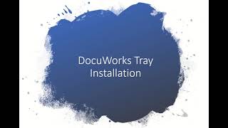 Fuji Xerox DocuWorks Tray  How To Install [upl. by Ocirderf]