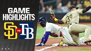 Padres vs Rays Game Highlights 83024  MLB Highlights [upl. by Gleason189]