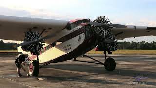 Ford 5AT Trimotor  StartUp Taxi amp RunUp [upl. by Subak]