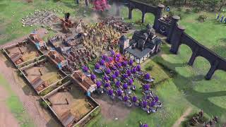 Cataphracts killing 2 armies in 2 minutes  Age of Empires 4 [upl. by Auston974]