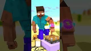 Transform Watch Zombie Becomes Buff Herobrine ⌚⚡⚡⚡ minecraft minecraftanimation animation [upl. by Noived376]