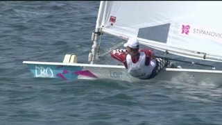 Tom Slingsby AUS Wins Mens Laser Sailing Gold  London 2012 Olympics [upl. by Moreen]