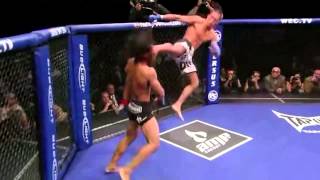 Anthony Pettis Flying Kick Off Of The Cage [upl. by Adiol93]