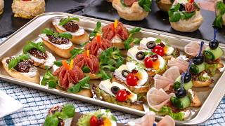 Canapé recipes  Sweet and savoury finger food recipes to get your party started [upl. by Mehitable]