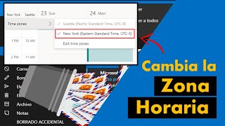 Cómo CAMBIAR LA ZONA HORARIA en Microsoft Outlook ✅ [upl. by Roxanne]