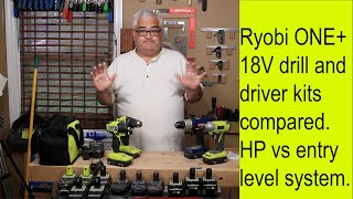 Ryobi 18V ONE drill amp driver comparison [upl. by Bendicta881]