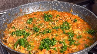 A simple sauce with meat and Tomatoes for Pasta this recipe is part of my weekly diet food [upl. by Faith]