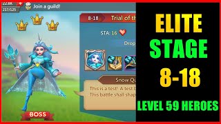 Lords mobile Elite Stage 818 f2p using level 59 heroes [upl. by Brookes]