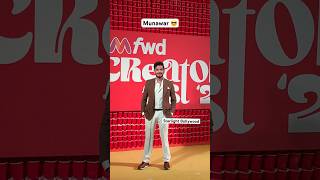 Munawar Faruqui At Fashion Show Event munawarfaruqui munawar shorts viralvideo youtubeshorts [upl. by Anwahsed]